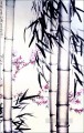 Xu Beihong bamboo and flowers old China ink